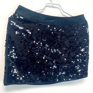 Black Sparkly Party Skirt